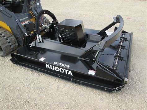 kubota skid steer with brush cutter|skid steer brush cutter attachment.